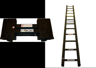 High Strength Aluminum Foldable Step Ladder For Hostage Rescue / Round Criminals